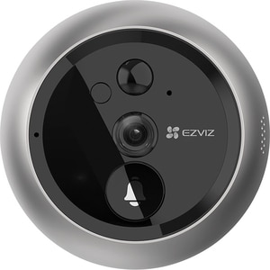 Sonerie video EZVIZ DP2 2K, 4600 mAh, Wi-Fi, ecran 4,3", unghi 166, Senzor PIR/Temperatura/Lumina, argintiu Sonerie video EZVIZ DP2 2K, 4600 mAh, Wi-Fi, ecran 4,3", unghi 166, Senzor PIR/Temperatura/Lumina, argintiu
