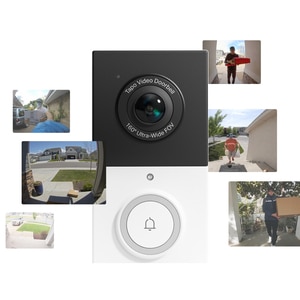 Sonerie video wireless + difuzor TP-Link Tapo D210, 2K, 3MP, Wi-Fi, alb-negru Sonerie video wireless + difuzor TP-Link Tapo D210, 2K, 3MP, Wi-Fi, alb-negru