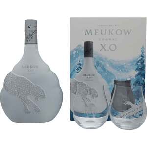 Set Cognac Meukow XO Ice, 0.7L + 2 pahare Set Cognac Meukow XO Ice, 0.7L + 2 pahare