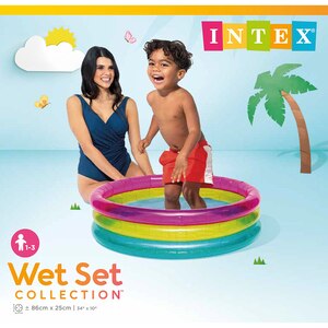 Piscina gonflabila INTEX Rainbow, 86 x 25 cm, multicolor Piscina gonflabila INTEX Rainbow, 86 x 25 cm, multicolor