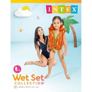 Vesta inot INTEX Deluxe 58671EU, portocaliu Vesta inot INTEX Deluxe 58671EU, portocaliu