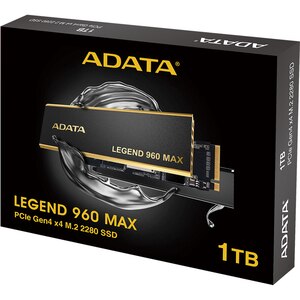 Solid-State Drive (SSD) ADATA Legend 960 Max, 1TB, PCI Express 4.0 x4, M.2, ALEG-960M-1TCS Solid-State Drive (SSD) ADATA Legend 960 Max, 1TB, PCI Express 4.0 x4, M.2, ALEG-960M-1TCS