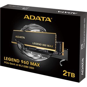 Solid-State Drive (SSD) ADATA Legend 960 Max, 2TB, PCI Express 4.0 x4, M.2, ALEG-960M-2TCS Solid-State Drive (SSD) ADATA Legend 960 Max, 2TB, PCI Express 4.0 x4, M.2, ALEG-960M-2TCS