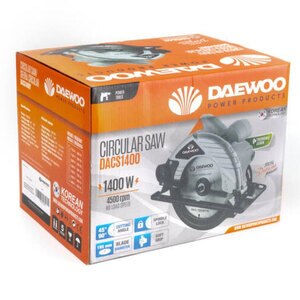 Fierastrau circular DAEWOO DACS1400, 1400 W, lama taiere 185 x 20 mm, adancime taiere 65 mm Fierastrau circular DAEWOO DACS1400, 1400 W, lama taiere 185 x 20 mm, adancime taiere 65 mm