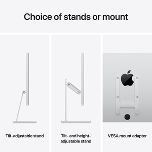 Monitor APPLE Studio Display mfex4rc/a, 27" 5K Retina, WebCam 12MP, Standard Glass, Tilt Adjustable Stand, argintiu Monitor APPLE Studio Display mfex4rc/a, 27" 5K Retina, WebCam 12MP, Standard Glass, Tilt Adjustable Stand, argintiu