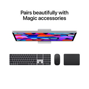 Monitor APPLE Studio Display mff14z/a, 27" 5K Retina, WebCam 12MP, Nano-Texture Glass, Tilt Adjustable Stand, argintiu Monitor APPLE Studio Display mff14z/a, 27" 5K Retina, WebCam 12MP, Nano-Texture Glass, Tilt Adjustable Stand, argintiu