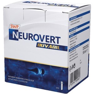 Supliment Neurovert buvabil, 20 fiole x 25ml, SUN WAVE Supliment Neurovert buvabil, 20 fiole x 25ml, SUN WAVE