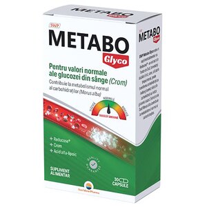 Supliment alimentar Metabo Glyco, 30 capsule, SUN WAVE PHARMA Supliment alimentar Metabo Glyco, 30 capsule, SUN WAVE PHARMA