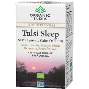 Ceai ORGANIC INDIA Tulsi Sleep, 18 plicuri, 32.4g Ceai ORGANIC INDIA Tulsi Sleep, 18 plicuri, 32.4g