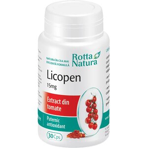 Supliment alimentar Licopen 15mg, 30 capsule, ROTTA NATURA Supliment alimentar Licopen 15mg, 30 capsule, ROTTA NATURA