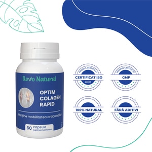 Supliment alimentar Optim Colagen Rapid, 60 capsule, REVO NATURAL Supliment alimentar Optim Colagen Rapid, 60 capsule, REVO NATURAL