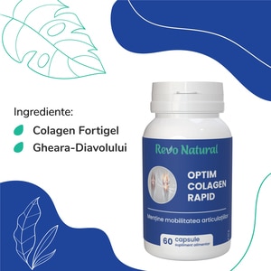 Supliment alimentar Optim Colagen Rapid, 60 capsule, REVO NATURAL Supliment alimentar Optim Colagen Rapid, 60 capsule, REVO NATURAL
