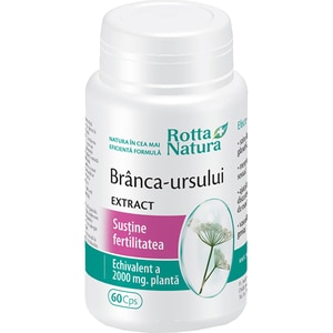 Supliment alimentar Branca-ursului Extract, 60 capsule, ROTTA NATURA Supliment alimentar Branca-ursului Extract, 60 capsule, ROTTA NATURA