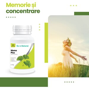 Supliment alimentar Memo Plus, 60 capsule, REVO NATURAL Supliment alimentar Memo Plus, 60 capsule, REVO NATURAL