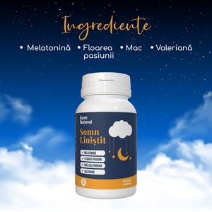 Supliment alimentar Somn Linistit, 60 capsule, REVO NATURAL Supliment alimentar Somn Linistit, 60 capsule, REVO NATURAL