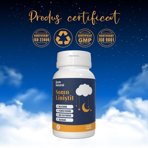Supliment alimentar Somn Linistit, 60 capsule, REVO NATURAL Supliment alimentar Somn Linistit, 60 capsule, REVO NATURAL