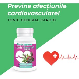 Supliment alimentar Tonic General cardio, 60 capsule, REVO NATURAL Supliment alimentar Tonic General cardio, 60 capsule, REVO NATURAL