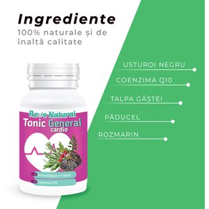 Supliment alimentar Tonic General cardio, 60 capsule, REVO NATURAL Supliment alimentar Tonic General cardio, 60 capsule, REVO NATURAL