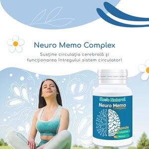 Supliment alimentar Neuro Memo Complex, 60 capsule, REVO NATURAL Supliment alimentar Neuro Memo Complex, 60 capsule, REVO NATURAL