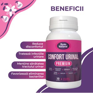 Supliment alimentar Confort Urinal Premium, 10 capsule, REVO NATURAL Supliment alimentar Confort Urinal Premium, 10 capsule, REVO NATURAL
