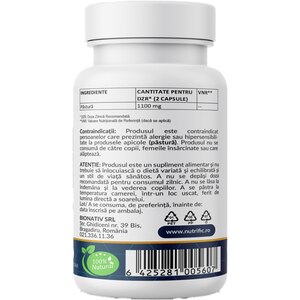 Supliment Pastura 550mg, 60 capsule, NUTRIFIC Supliment Pastura 550mg, 60 capsule, NUTRIFIC