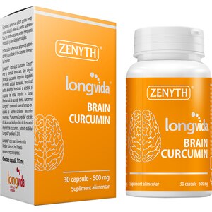 Supliment Longvida Brain Curcumin, 30 capsule, ZENYTH Supliment Longvida Brain Curcumin, 30 capsule, ZENYTH