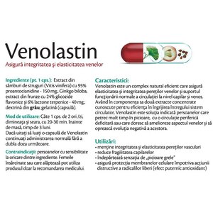 Supliment alimentar Venolastin, 30 capsule, ROTTA NATURA Supliment alimentar Venolastin, 30 capsule, ROTTA NATURA