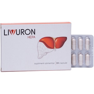 Supliment Livuron Hepa, 24 capsule, NATURPHARMA Supliment Livuron Hepa, 24 capsule, NATURPHARMA