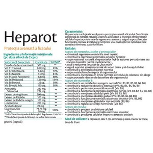 Supliment alimentar Heparot, 30 capsule, ROTTA NATURA Supliment alimentar Heparot, 30 capsule, ROTTA NATURA