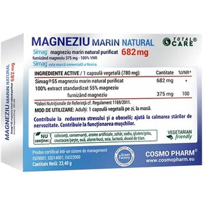 Supliment Magneziu marin 375 mg, 30 capsule, COSMO PHARM Supliment Magneziu marin 375 mg, 30 capsule, COSMO PHARM