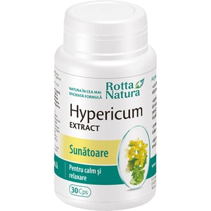 Supliment alimentar Hypericum Extract, 30 capsule, ROTTA NATURA Supliment alimentar Hypericum Extract, 30 capsule, ROTTA NATURA