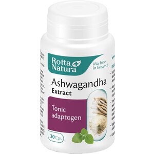 Supliment Ashwangandha Extract, 30 capsule, ROTTA NATURA Supliment Ashwangandha Extract, 30 capsule, ROTTA NATURA