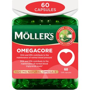 Supliment alimentar Omegacore, 60 capsule, MOLLERS Supliment alimentar Omegacore, 60 capsule, MOLLERS