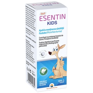 Supliment alimentar Esentin Kids, sirop, 100 ml, SUN WAVE PHARMA Supliment alimentar Esentin Kids, sirop, 100 ml, SUN WAVE PHARMA