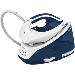 Statie de calcat TEFAL Express Essential SV6116E0, 2200W, 270g/min, 1.4l, talpa ceramica, alb-albastru Statie de calcat TEFAL Express Essential SV6116E0, 2200W, 270g/min, 1.4l, talpa ceramica, alb-albastru