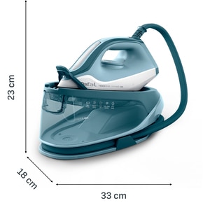 Statie de calcat TEFAL Power Pro Compact SV6212E0, 2400W, 380g/min, 1.7l, talpa ceramica Xpress Glide, albastru-alb Statie de calcat TEFAL Power Pro Compact SV6212E0, 2400W, 380g/min, 1.7l, talpa ceramica Xpress Glide, albastru-alb
