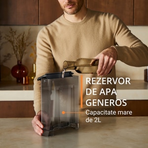 Espressor manual KRUPS Authentic XP381810, 2l, 15 bar, sistem Cappuccino, negru-argintiu Espressor manual KRUPS Authentic XP381810, 2l, 15 bar, sistem Cappuccino, negru-argintiu