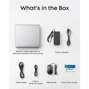 NVR EUFY S4, 2TB HD, 4K Ultra HD, 16 canale, alb NVR EUFY S4, 2TB HD, 4K Ultra HD, 16 canale, alb