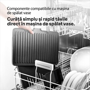 Gratar electric BRAUN MultiGrill 9 Pro CG9140, 2200W, argintiu-negru Gratar electric BRAUN MultiGrill 9 Pro CG9140, 2200W, argintiu-negru