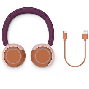 Casti pentru copii PHILIPS TAK4200MP/00, Bluetooth, On-Ear, Microfon, Magenta Purple Casti pentru copii PHILIPS TAK4200MP/00, Bluetooth, On-Ear, Microfon, Magenta Purple