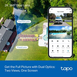 Camera IP Wireless Duala Tapo C246D, 6MP, IR, Night Vision, alb Camera IP Wireless Duala Tapo C246D, 6MP, IR, Night Vision, alb