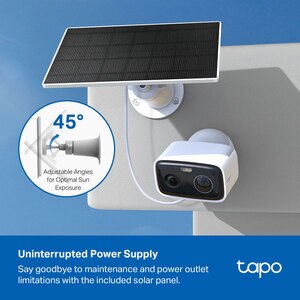 Kit camera IP Wireless exterior TP-LINK Tapo C400, 2MP, 1080 p, IP65, IR, Night Vision, alb Kit camera IP Wireless exterior TP-LINK Tapo C400, 2MP, 1080 p, IP65, IR, Night Vision, alb