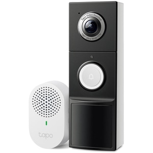 Sonerie video wireless TP-LINK Tapo D235, 2K, 5MP, Wi-Fi, alb-negru Sonerie video wireless TP-LINK Tapo D235, 2K, 5MP, Wi-Fi, alb-negru