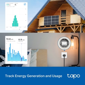 Modul de comutare inteligent TP-LINK Tapo S110E, Wi-Fi, alb Modul de comutare inteligent TP-LINK Tapo S110E, Wi-Fi, alb