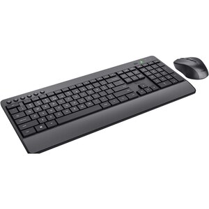 Kit tastatura si mouse Wireless TRUST Trezo Comfort 24529, USB, Layout US INT, negru Kit tastatura si mouse Wireless TRUST Trezo Comfort 24529, USB, Layout US INT, negru