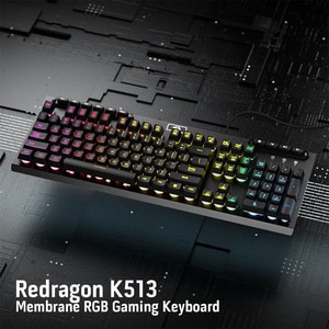 Tastatura Gaming REDRAGON Aditya K513 RGB, USB, Layout US, negru Tastatura Gaming REDRAGON Aditya K513 RGB, USB, Layout US, negru