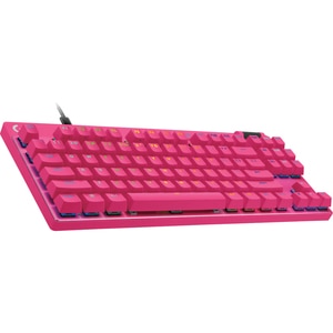 Tastatura Gaming mecanica cu fir LOGITECH PRO X TKL RAPID, Switch Analog, USB, Layout US, magenta Tastatura Gaming mecanica cu fir LOGITECH PRO X TKL RAPID, Switch Analog, USB, Layout US, magenta