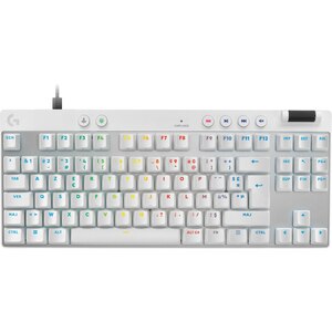 Tastatura Gaming mecanica cu fir LOGITECH PRO X TKL RAPID, Switch Analog, USB, Layout US, alb Tastatura Gaming mecanica cu fir LOGITECH PRO X TKL RAPID, Switch Analog, USB, Layout US, alb