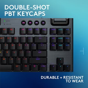 Tastatura Gaming Wireless mecanica LOGITECH G915 X Lightspeed TKL Linear Switches, Bluetooth, USB, Layout US INT, negru Tastatura Gaming Wireless mecanica LOGITECH G915 X Lightspeed TKL Linear Switches, Bluetooth, USB, Layout US INT, negru