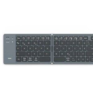 Tastatura Wireless HAMA Travel 450, Bluetooth, Layout DE, negru Tastatura Wireless HAMA Travel 450, Bluetooth, Layout DE, negru